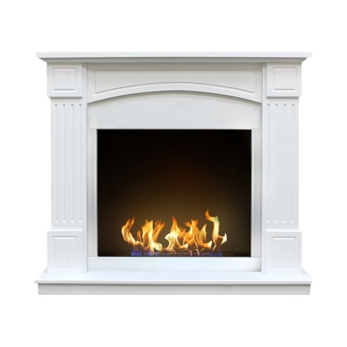 Биокамин в портале "Русский огонь" Честер с защитным и декоративным стеклом