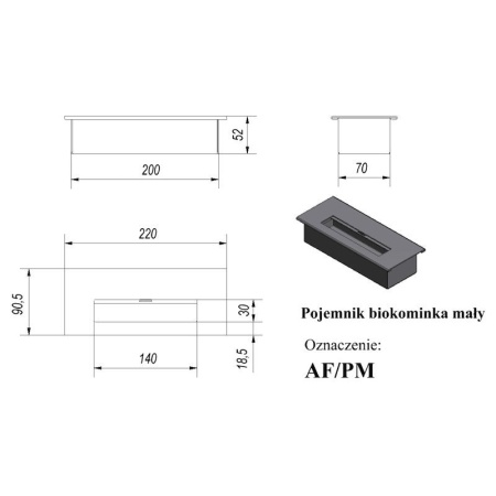 Биокамин Kratki GOLF HORIZONTAL, TUV по цене €284