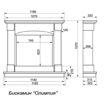 Биокамин FireBird Олимпия по цене 74 800 руб.