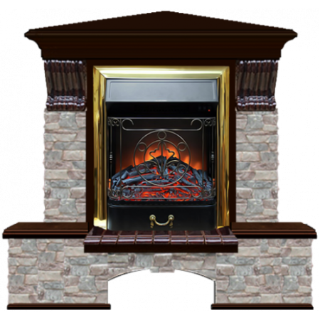 Бостон К Грот цветной угловой (дуб)+Majestic Brass