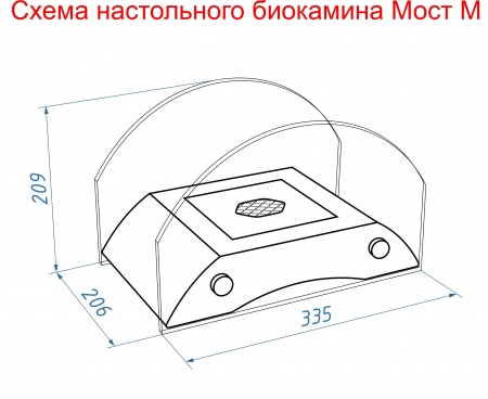 Настольный биокамин Lux Fire "Пушкинский мост" M Бронза Настольный биокамин Lux Fire "Пушкинский мост" M Бронза по цене 19 602 руб.