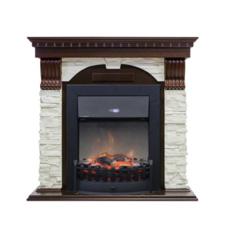 Dublin арочный сланец белый (темный дуб)+Lydon Black