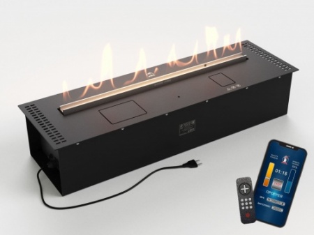 Автоматический биокамин Lux Fire Smart Flame 900 RC Black по цене 312 730 руб.
