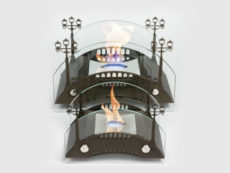 Настольный биокамин Lux Fire "Пушкинский мост" S Бронза по цене 13 320 руб.