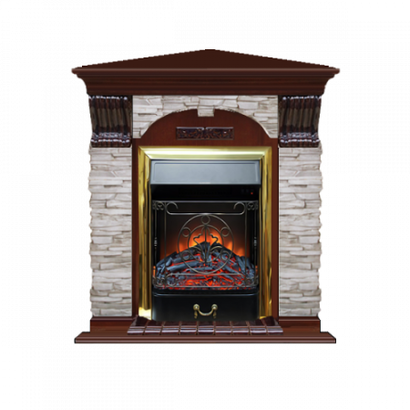 Арочный Мисхор угловой (красное дерево)+Majestic Brass