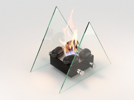 Настольный биокамин Lux Fire "Вулкан" M Чёрный по цене 11 490 руб.