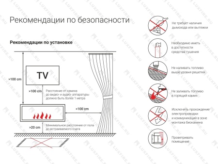 Напольный биокамин Lux Fire "Пятница W" по цене 67 650 руб.